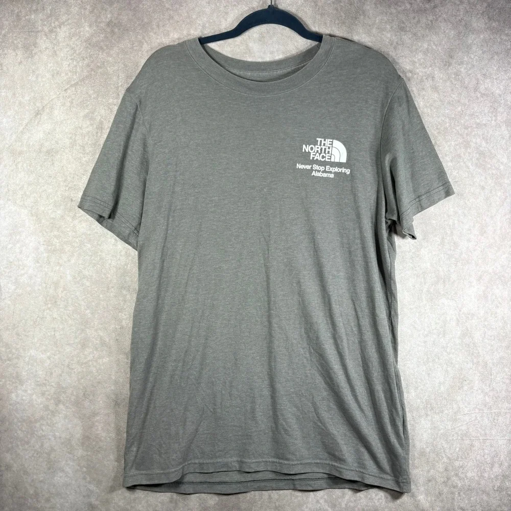 The North Face T-Shirt‎ Mens Large Gray Alabama Never Stop Exploring Graphic Tee